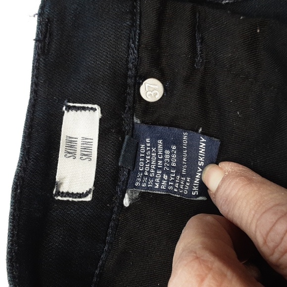 Madewell Size 28 Dark Indigo Blue Skinny Skinny Ankle-Zip Jeans, Gently Used - Picture 15 of 16